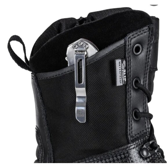 5.11‎ A.T.A.C. 8" Side Zip Black Leather & Nylon Tactical Boots Womens 7.5 US - Picture 3 of 13